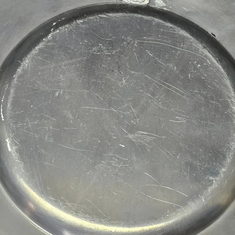 Vintage Engraved Roelan De Bilt Holland St Stephen's Cathedral Pewter Plate